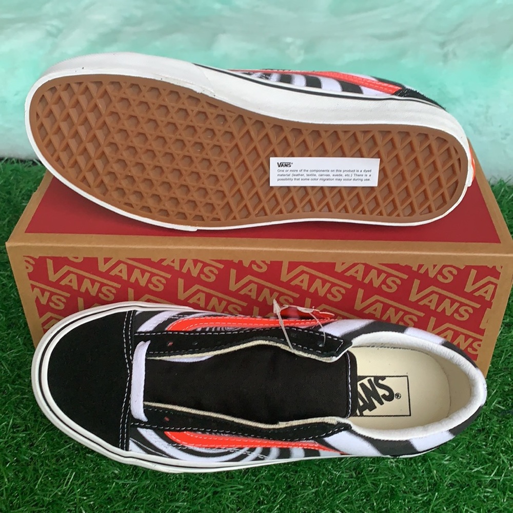 VANS STYLE 36 Swirl Black/Fiery Coral Men’s - Picture 4 of 16